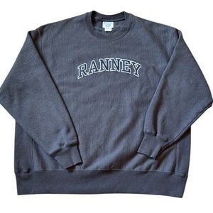 Champion Reverse Weave Ranney School Gray Crewneck Sweatshirt Cotton Blend XXL